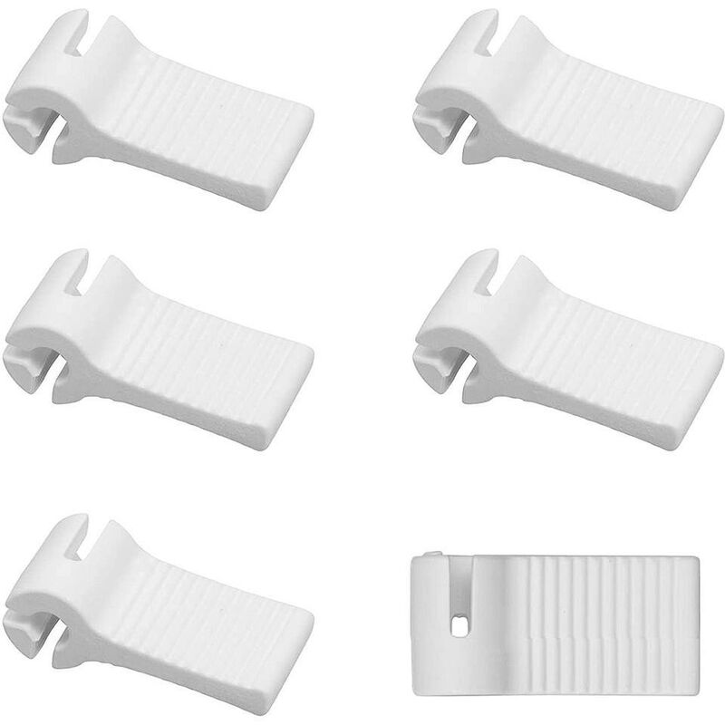 foto del prodotto windhager set di 6 tappi a gancio per il fissaggio delle vele solari bianco