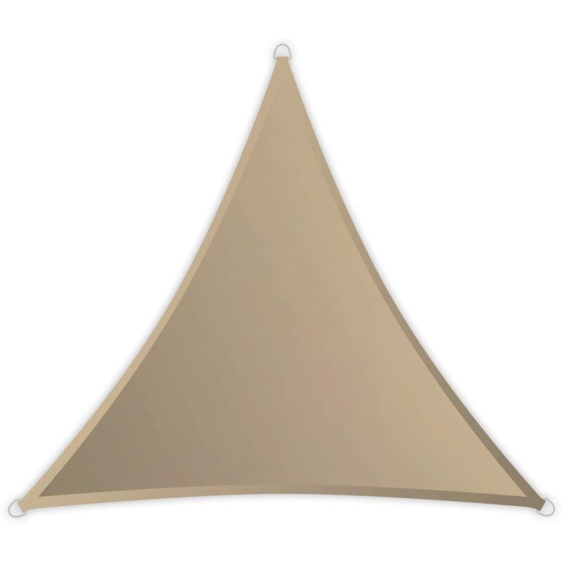 foto del prodotto windhager tenda sunsail riviera, triangolo 3, 6 x 3,6 m equilatero , protezione uv, resistente alle intemperie, kaki, 10888