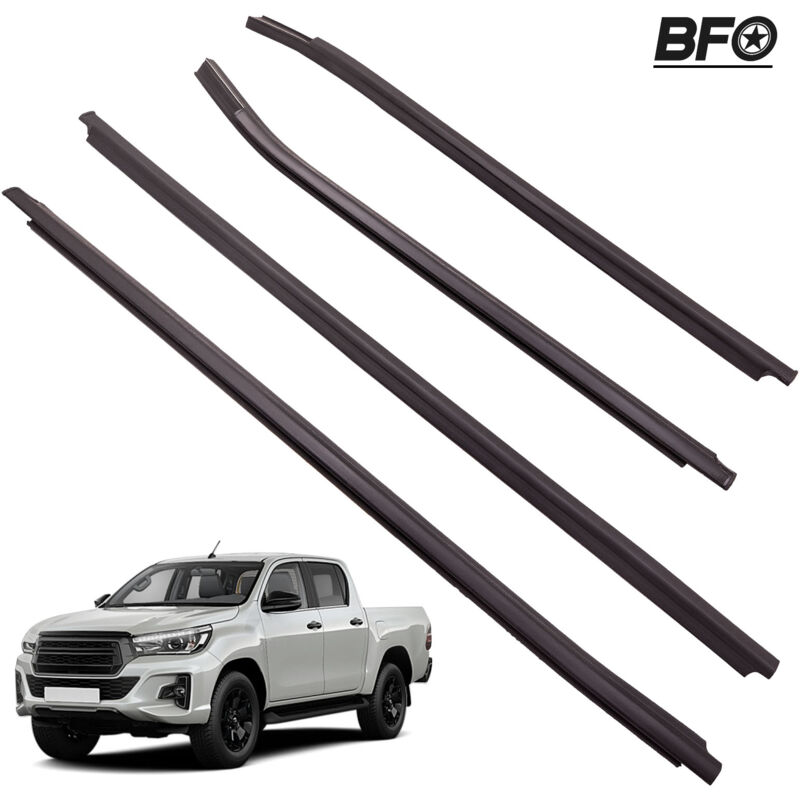 foto del prodotto window glass seals door belt weather strip for toyota hilux cab 2005 2015