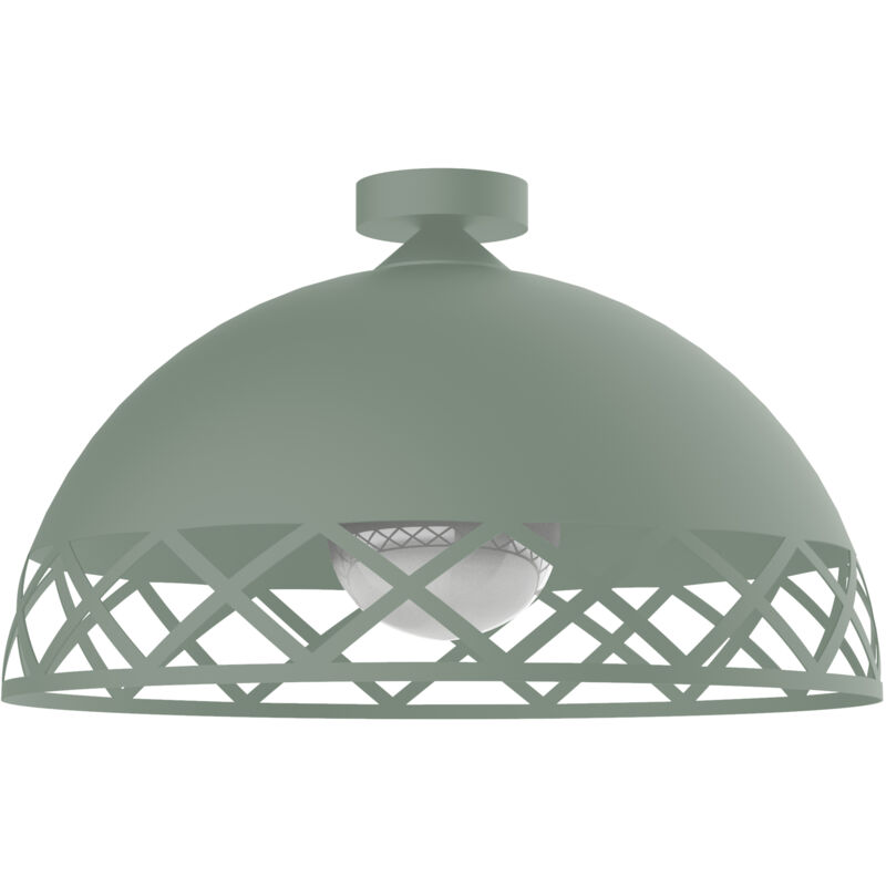 foto del prodotto window plafoniera, 1xe27, max 42w, metallo, iceberg green, d.60cm lumicom