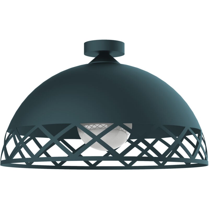 foto del prodotto window plafoniera, 1xe27, max 42w, metallo, mediterranean blue, d.40cm lumicom