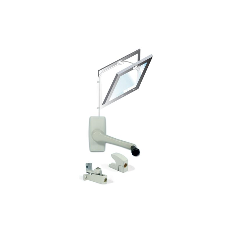 foto del prodotto windy 305 grigio souchier kit sopraluce a manovella per telaio interno flap l.3,05m 26803
