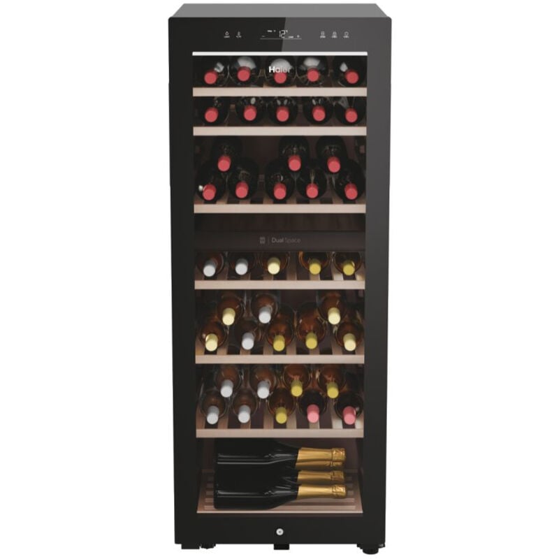 foto del prodotto wine bank 50 serie 7 hws77gdau1. posizionamento dell apparecchio libera installazione, colore struttura nero, colore interno nero. capacit 