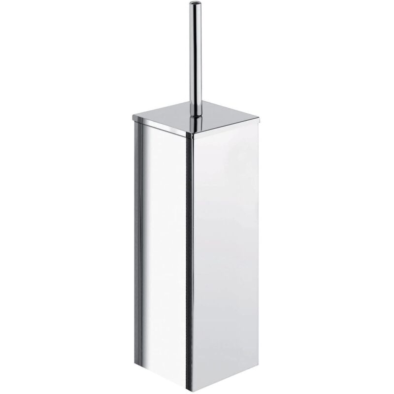 foto del prodotto winny scopino per wc con porta rotolo cromato, misure 67x25x29 cm 3,5 kg, porta carta igienica e scopino bagno realizzati in acciaio inox e