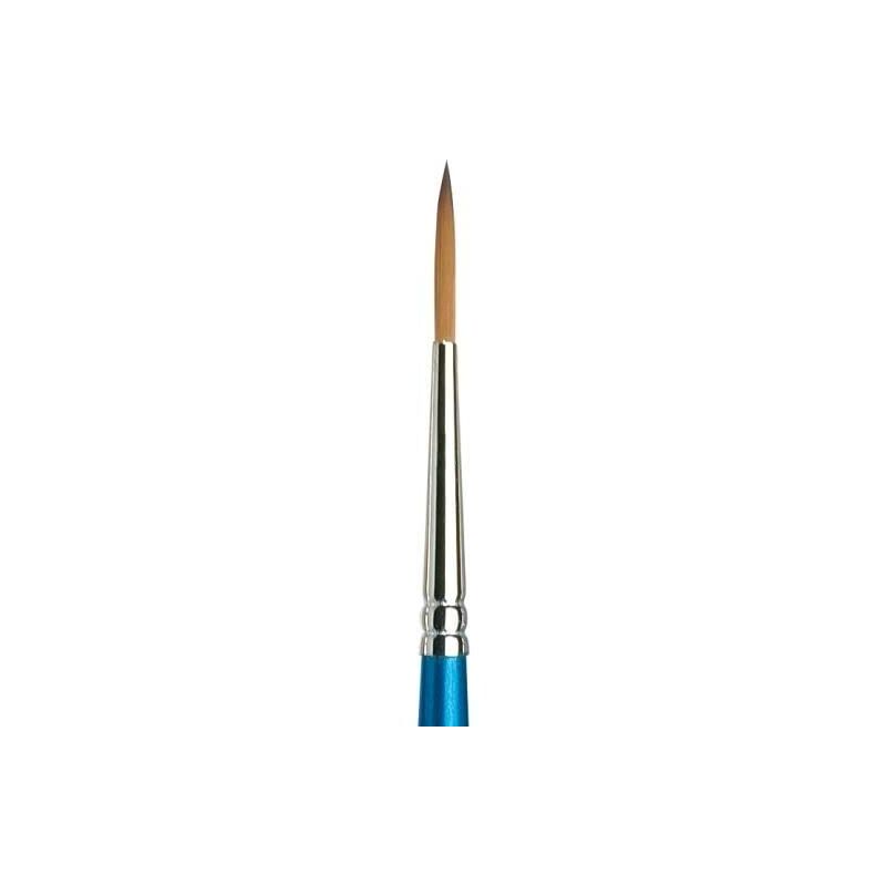 foto del prodotto winsor newton cotman 5302003, pennello, legno, nr. 3 3 mm, rund designers pinsel, kurzer stiel, blu
