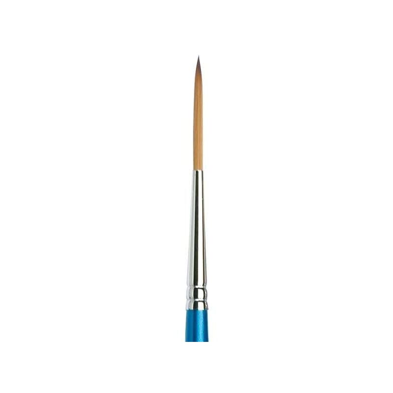 foto del prodotto winsor newton cotman 5303003, pennello, legno, nr. 3 2 mm, rund takelage pinsel, kurzer stiel, blu