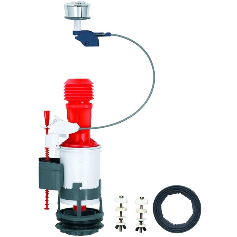 foto del prodotto wirquin 14010401 doppia valvola di scarico jollyflush con bottone cromato multicolore, 5,08 cm, 50 mm