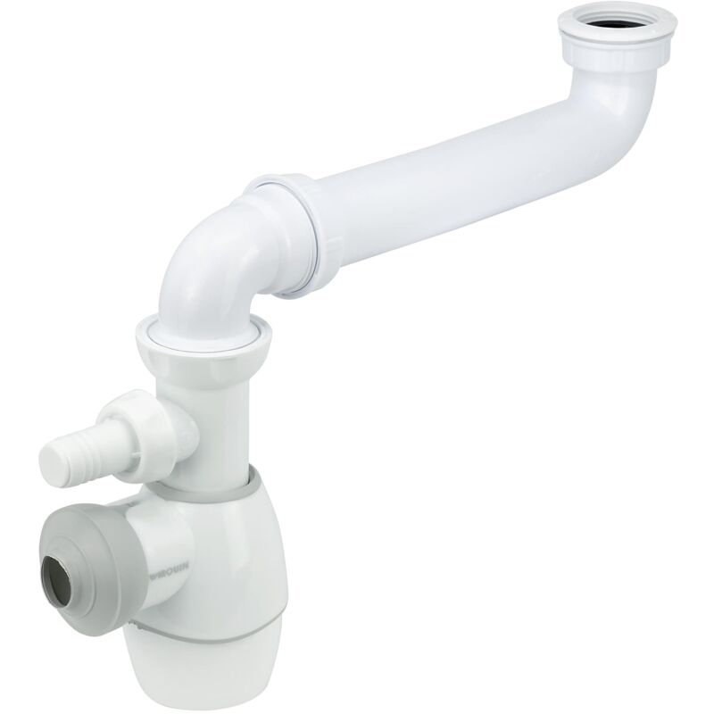 foto del prodotto wirquin 30720242 sifone lavabo soluzione universale salvaspazio bianco