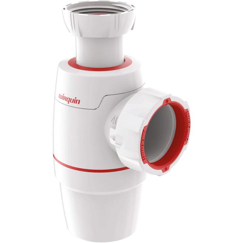 foto del prodotto wirquin 30722150 neo sifone per lavello, diametro 40, bianco
