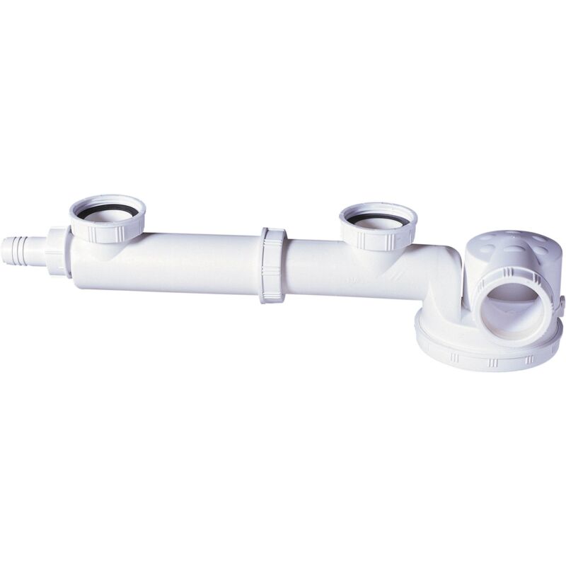 foto del prodotto wirquin 30723640 sifone per lavello a 2 vasche, bianco