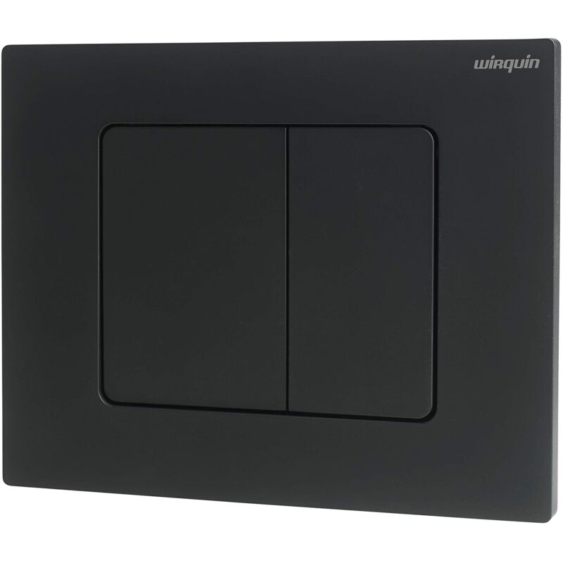 foto del prodotto wirquin 55722890 piastra di controllo wc quadrata black touch