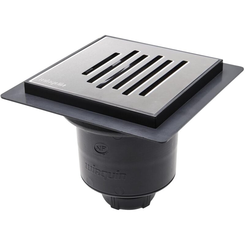 foto del prodotto wirquin pro wirquin 30723963 piletta per pavimenti in muratura venisio, verticale, cromato, grigio e nero