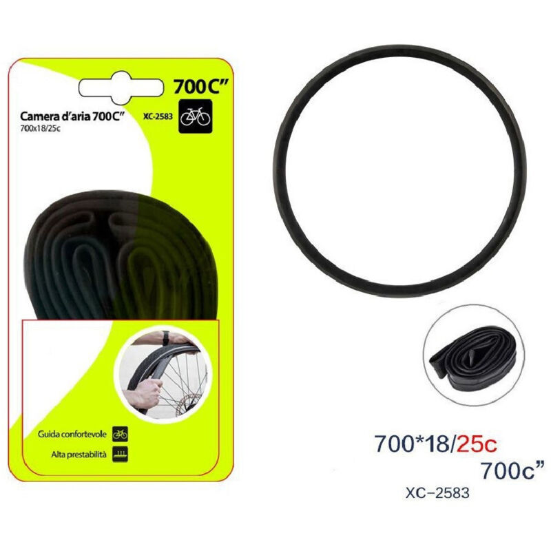 foto del prodotto wisdom camera d aria 700c per pneumatici ruote bici bicicletta bike 700x18 25c xc 2583 
