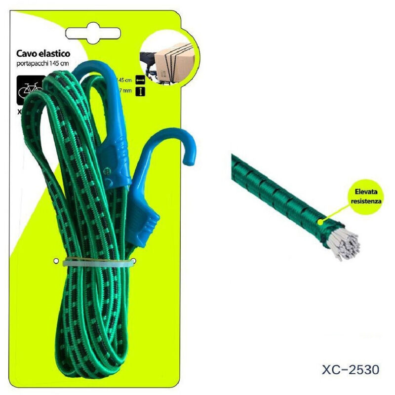 foto del prodotto wisdom cinghia cavo elastico portapacchi 145cm per bici moto elevata resistenza xc 2530 