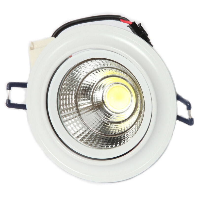 foto del prodotto wisdom faretto cob led incasso orientabile wisdom 5w 10w colore oro satinato o bianco bianco bianco freddo 10 watt