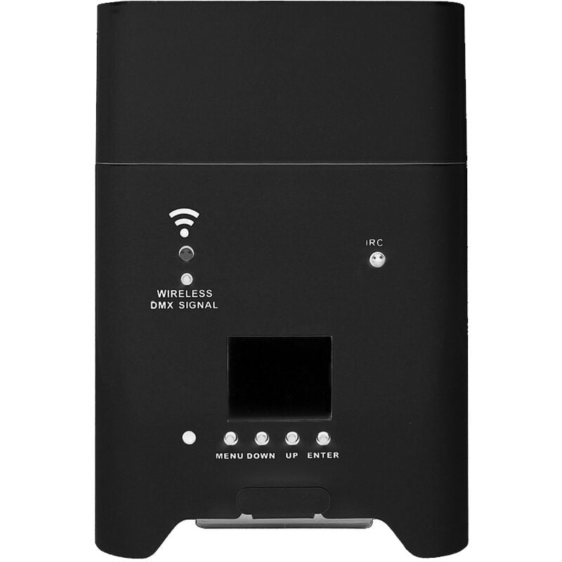 foto del prodotto wisdom faro led a batteria 6x18w rgbwauv 6 in 1 wifi nero