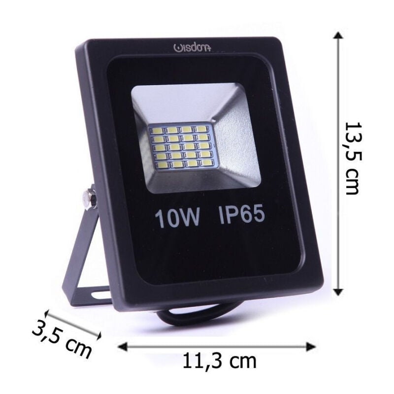 foto del prodotto wisdom faro professionale a led 5730 per esterno ip65 wisdom 10w 2 effettivi bianco caldo 