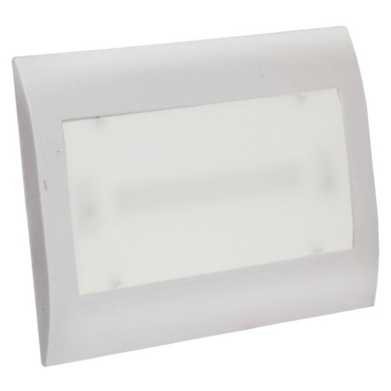 foto del prodotto wisdom lampada di emergenza led argento 2,5w da incasso per scatola 503 bianco freddo 6500k