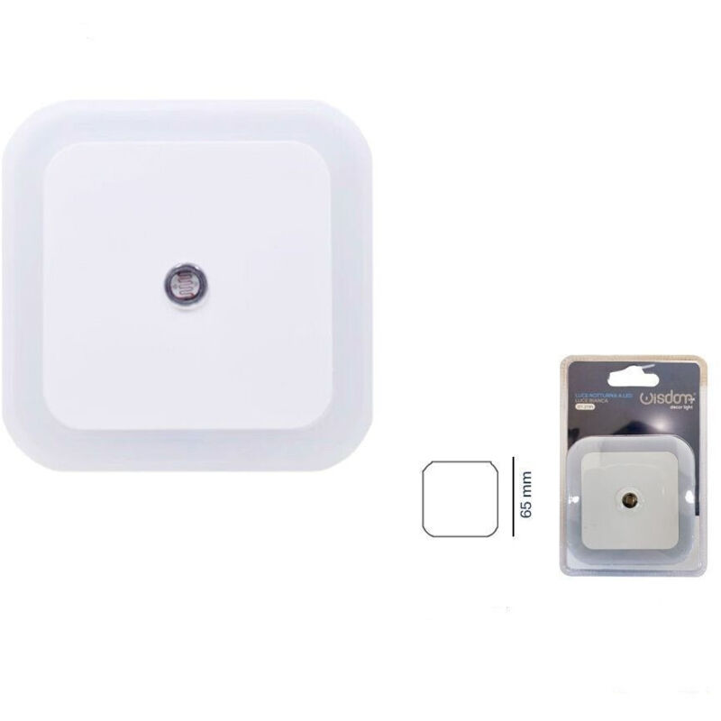 foto del prodotto wisdom luce notturna a led luce bianca lampada per camera da letto corridoio dt 2191 