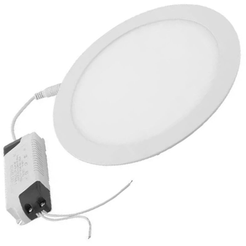 foto del prodotto wisdom pannello a led tondo o quadrato ad da incasso luce fredda calda neutra wisdom bianco freddo 12 watt tondo 