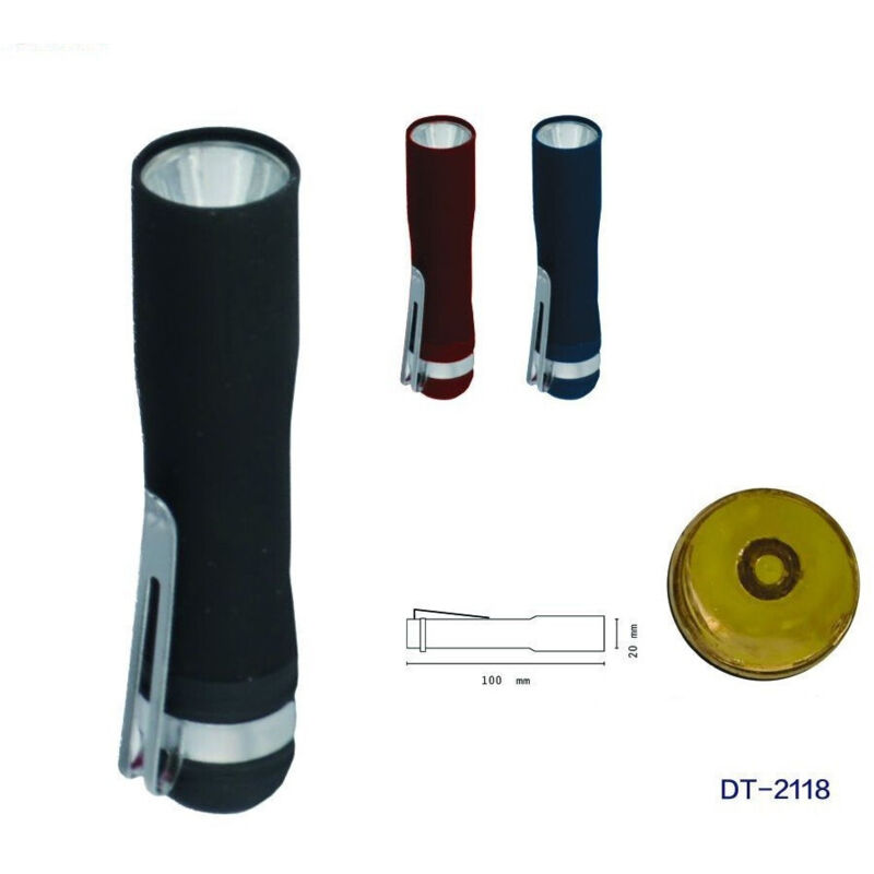 foto del prodotto wisdom set 2 pezzi mini torcia led tascabile ottimo per escursioni campeggio dt 2118 