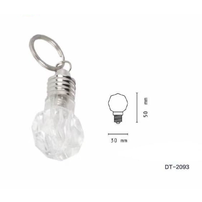 foto del prodotto wisdom set 3 pezzi torcia mini portachiavi led smd forma di lampadina tascabile dt 2093 