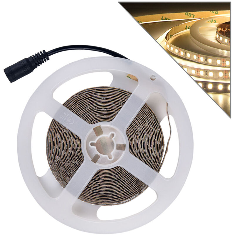 foto del prodotto wisdom striscia 120w 12v con 120 led m 3000k alta luminosita perfetta per illuminazione interna diretta e indiretta