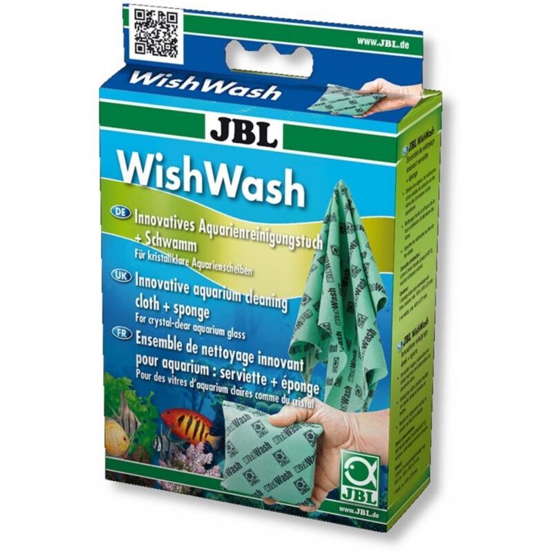 foto del prodotto wishwash panno spugna con fibre di fyrell per la pulizia delle lastre di acquari e terrari jbl