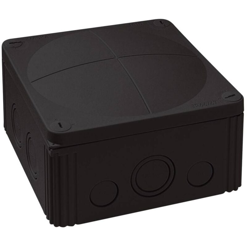 foto del prodotto wiska 10062214 cassetta di derivazione l x l x a 140 x 140 x 82 mm nero ip66 ip67 1 pz.