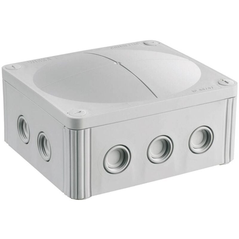 foto del prodotto wiska 10101459 cassetta di derivazione l x l x a 160 x 140 x 81 mm grigio ip66 ip67 1 pz.