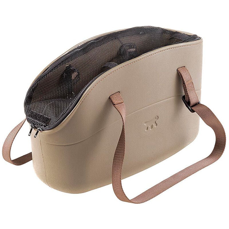 foto del prodotto with me pro borsa con rete protettiva per il trasporto di cani di piccola taglia o coniglietti. variante with me pro misure 21.5 x 43.5 x h 27 cm