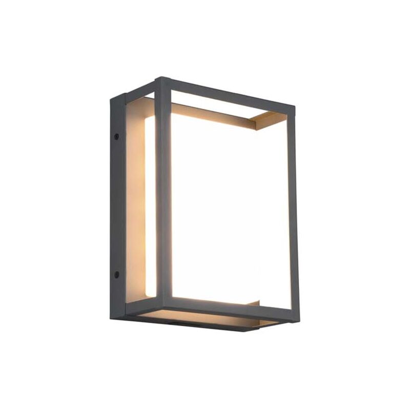 foto del prodotto witham applique led da esterno antracite con regolazione luce caldafredda ip44 h. 24cm