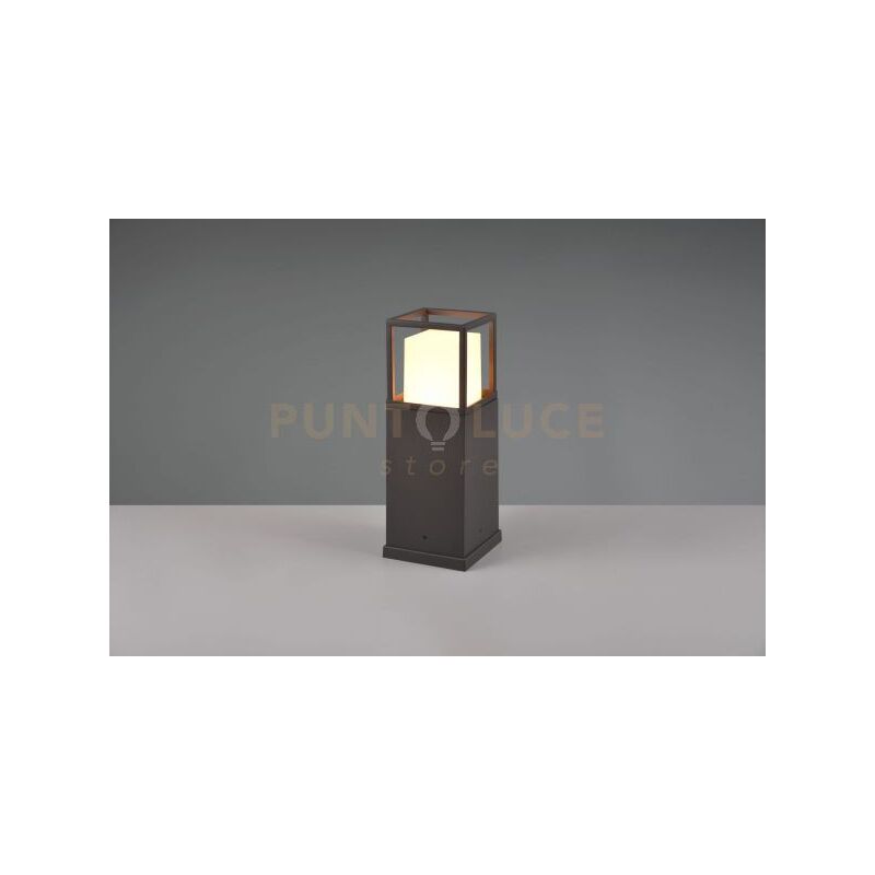 foto del prodotto witham palo alto led 14,5w 1450lm, 2300 3000 4000k da esterno antracite con regolazione luce calda fredda ip54 h. 40cm
