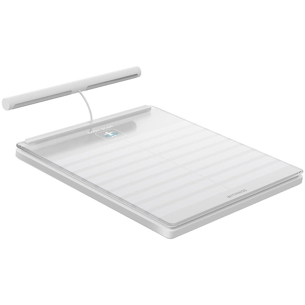 foto del prodotto withings bilancia connessa con impugnatura e sensori ecg a 6 canali withings body scan inw613