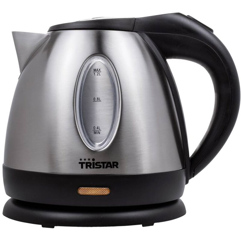 foto del prodotto wk 1323 bollitore acciaio inox, nero capacit effettiva 1.2 l tristar
