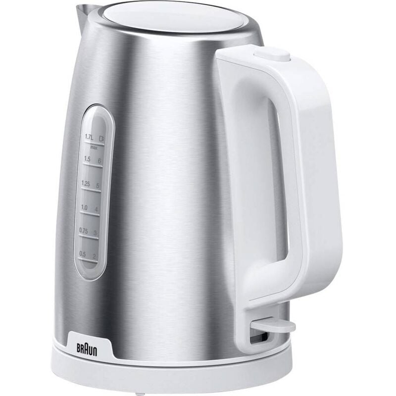 foto del prodotto wk 1500 bollitore elettrico 1,7 l 2200 w acciaio inox, white - braun