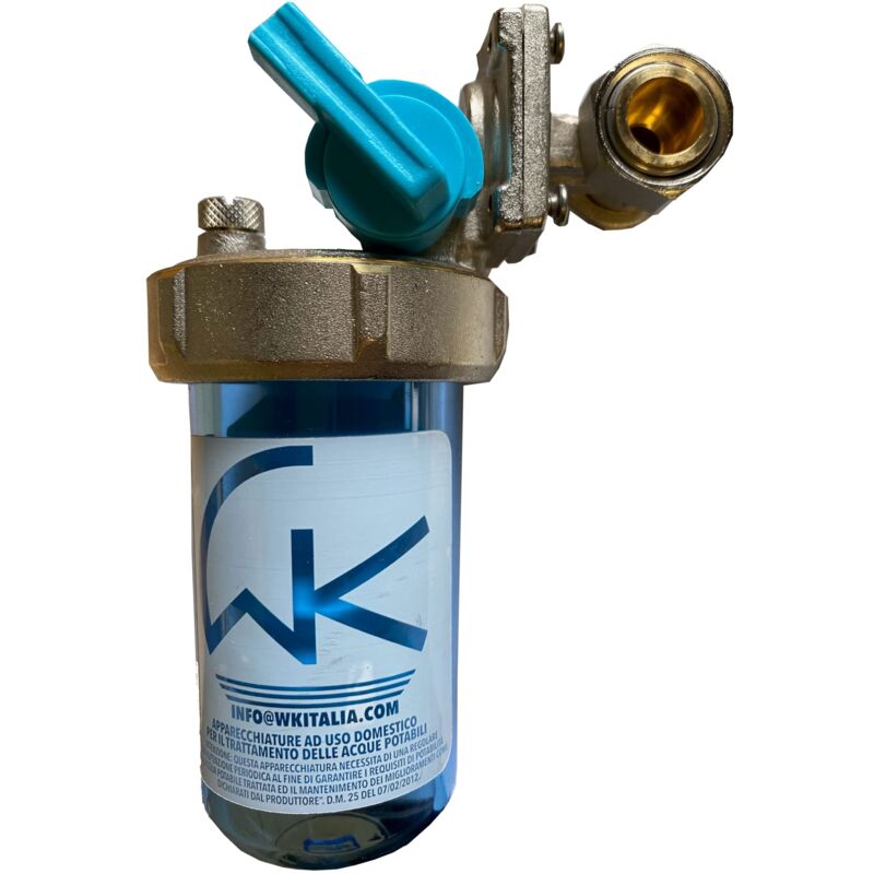 foto del prodotto wk dosatore ruotabile di polifosfato per caldaia, utile per filtrazione acqua,con inclusa 1 cartuccia, funge da anticalcare e anticorrosione per