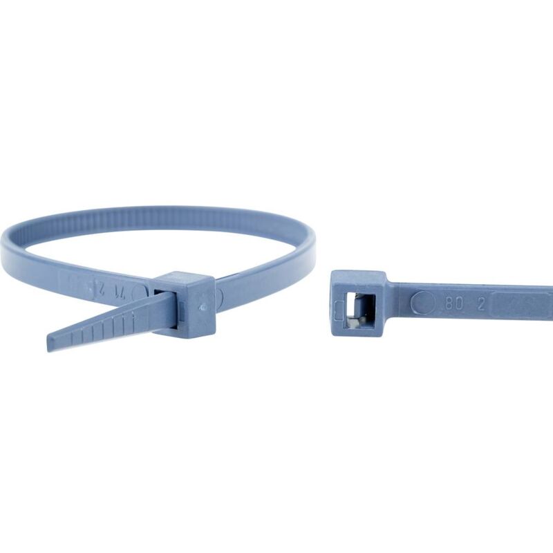 foto del prodotto wkk 15084671 fascetta per cavi 150 mm 3.60 mm blu rilevabile 100 pz.
