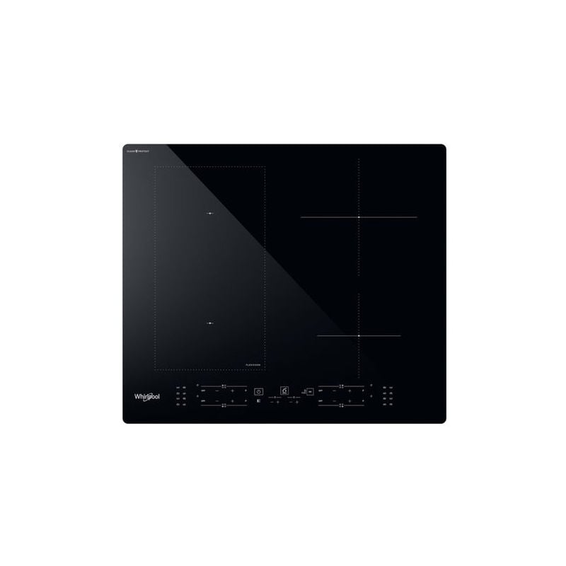 foto del prodotto wl b4060 cpne nero da incasso 59 cm piano cottura a induzione 4 fornello i whirlpool
