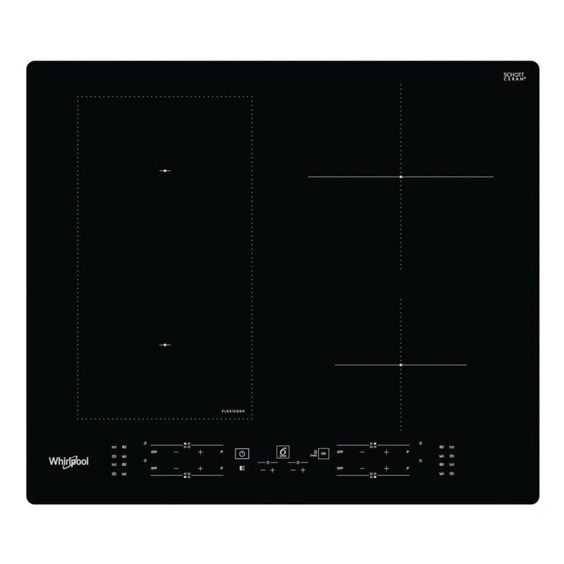 foto del prodotto wl b8160 ne nero da incasso 59 cm piano cottura a induzione 4 fornello i whirlpool