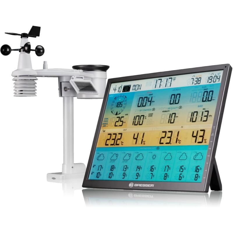 foto del prodotto wlan 8 stazione meteorologica 7 in 1 giorni 4cast xl ad energia solare bresser