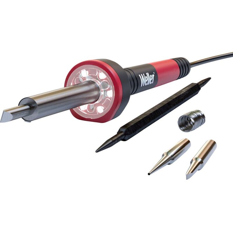 foto del prodotto wlirk6023c kit saldatore 230 v 60 w conico, forma a scalpello 427 c max incl. porta stilo, incl. stagno per s weller