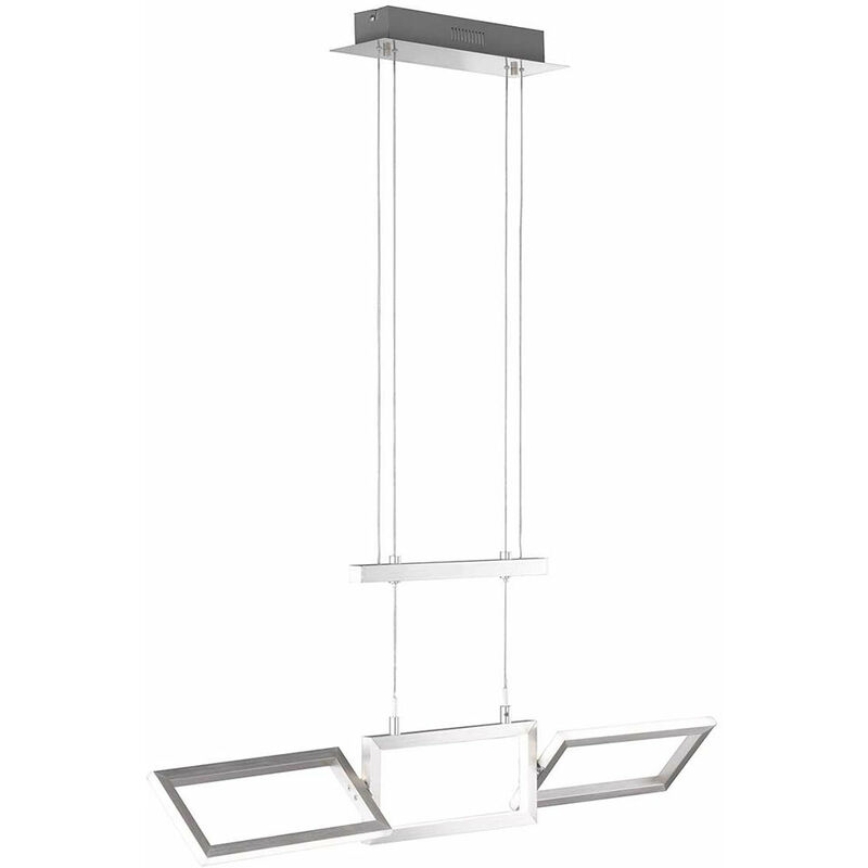 foto del prodotto wofi lampada a sospensione drawbar lampada a sospensione a led regolabile in altezza lampada a sospensione orientabile, alu, 1x led 25 watt 21