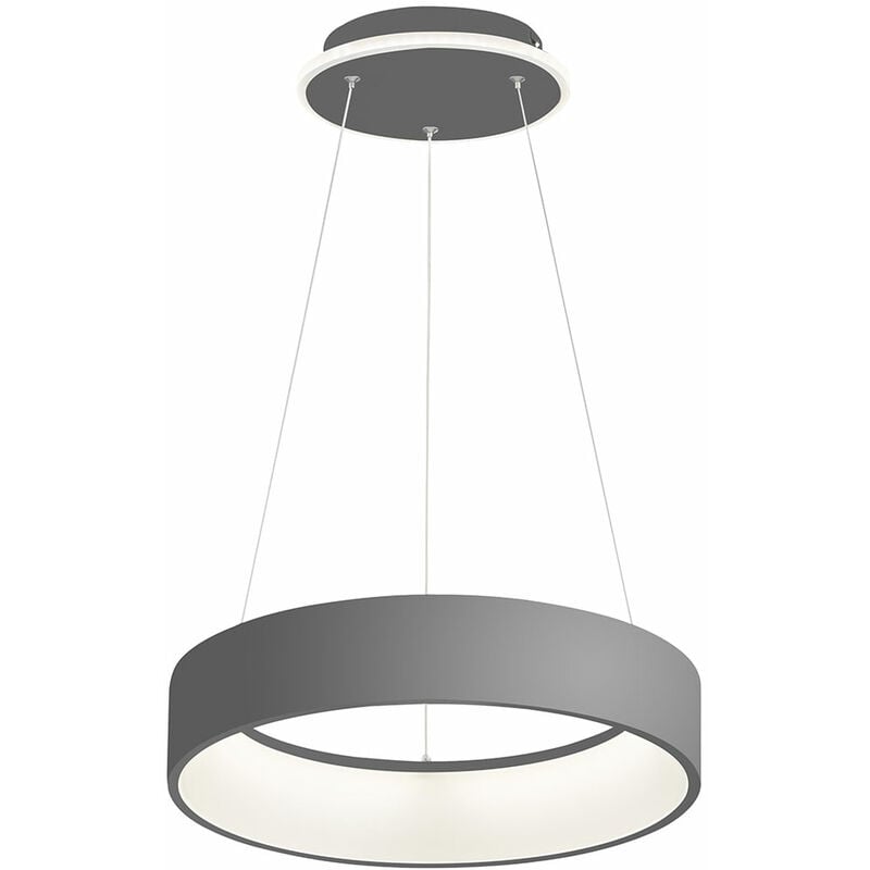 foto del prodotto wofi lampada a sospensione grigio lampada a sospensione dimmerabile tavolo da pranzo illuminazione tavolo da pranzo lampada led, regolabile in