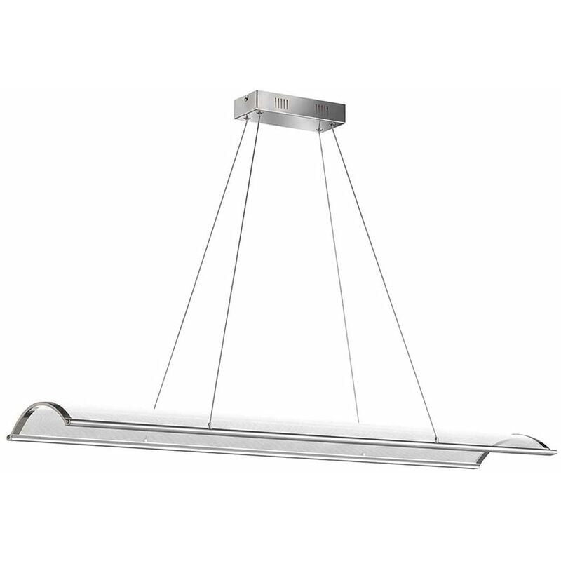 foto del prodotto wofi lampada a sospensione lampada a sospensione per sala da pranzo in alluminio spazzolato con telecomando, cct dimmerabile, 1x led 1x 45 watt