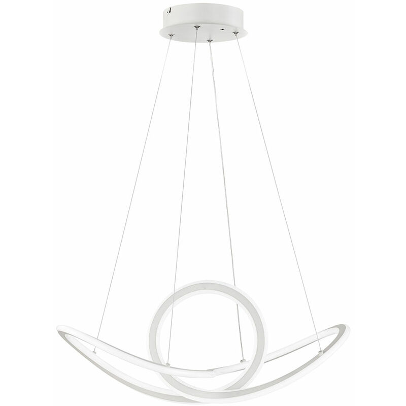 foto del prodotto wofi lampada a sospensione lampada da tavolo da pranzo dimmerabile lampada a sospensione moderna a led con telecomando, metallo, cct, 53w 4700lm