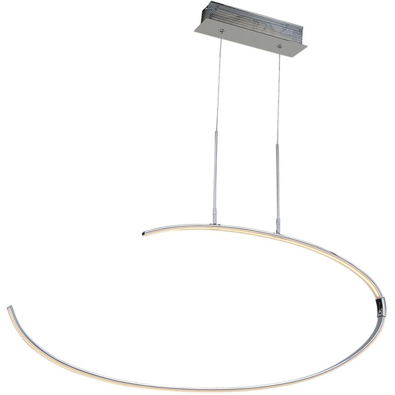 foto del prodotto wofi lampada led a sospensione 150x80cm 27w bainco cromo