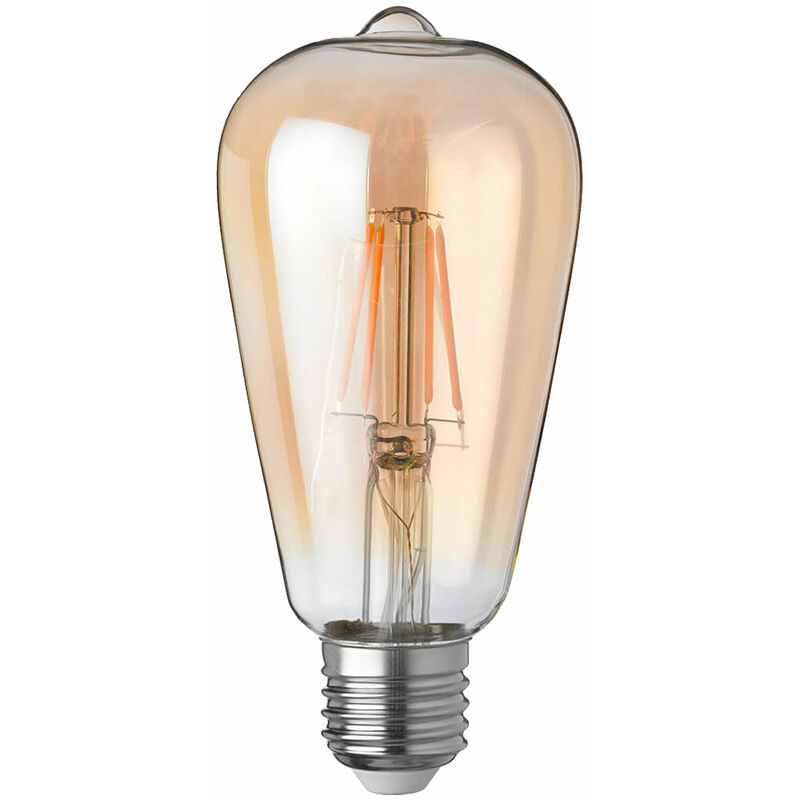 foto del prodotto wofi vintage led 4 watt e27 lampadina a globo filament amber 2500 k 280 lm dimmable 9740