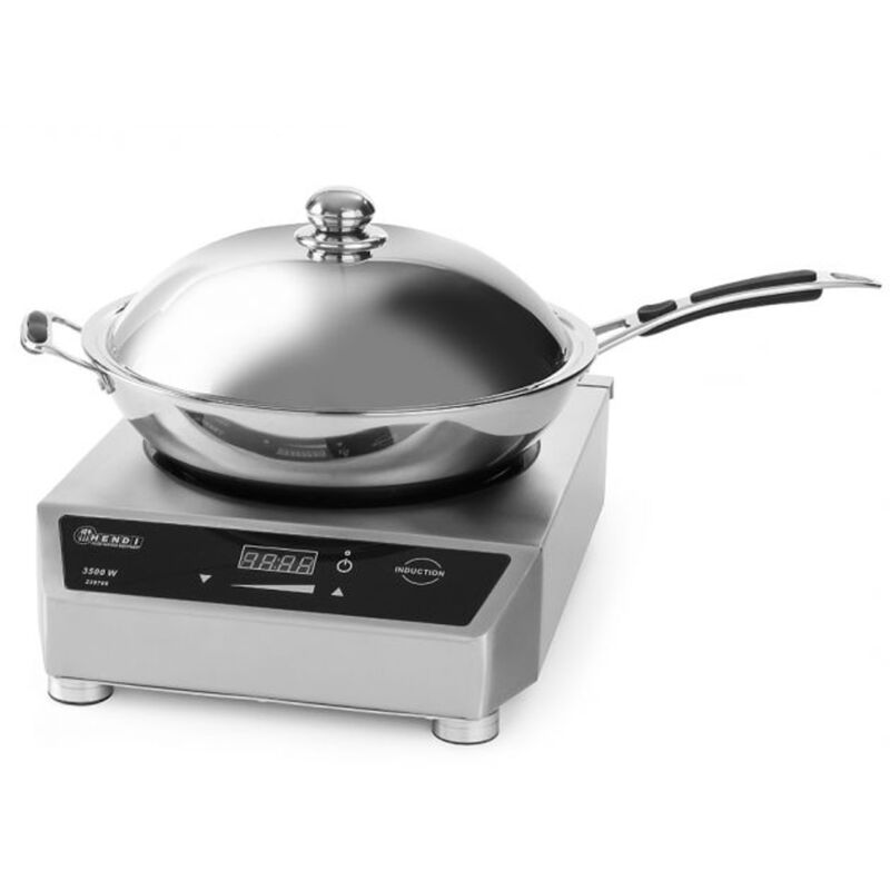 foto del prodotto wok a induzione 3100 w con padella a induzione profi line - hendi 239681