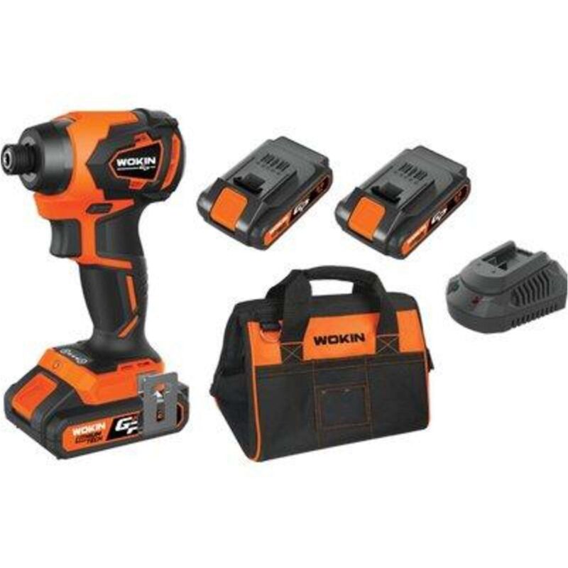 foto del prodotto wokin avvitatore impulsi batteria gp20v 620222 volt 20x2 ah 2,0 brushless borsa 1 pezzo